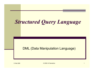 SQL-DML