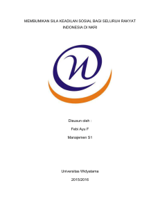 makalah pancasila - Universitas Widyatama