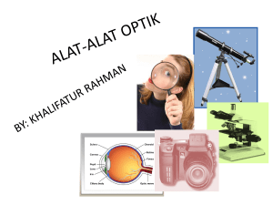 ALAT-ALAT OPTIK