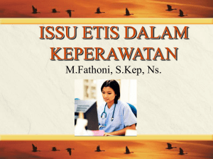 issu etis dalam keperawatan