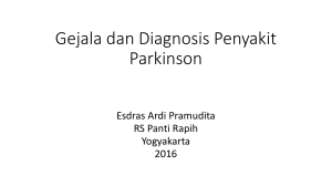 Gejala dan Diagnosis Penyakit Parkinson