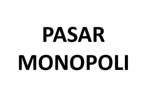 PASAR MONOPOLI