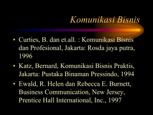 Komunikasi Bisnis - E