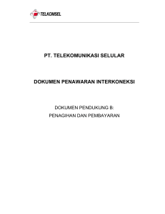 pt. telekomunikasi selular dokumen penawaran