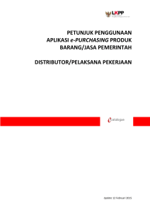 Distributor - LPSE Kota Madiun