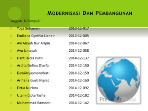 Modernisasi Dan Pembangunan - 201412067