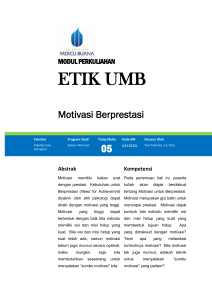Modul Etik UMB [TM5] - Universitas Mercu Buana