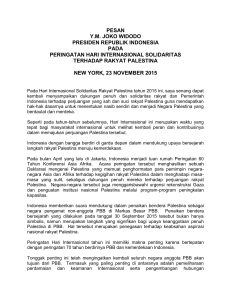 pesan ym joko widodo presiden republik indonesia pada peringatan