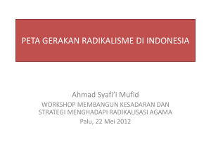 peta gerakan radikalisme di indonesia