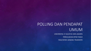 polling dan pendapat umum - Data Dosen UTA45 JAKARTA