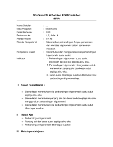 rencana pelaksanaan pembelajaran