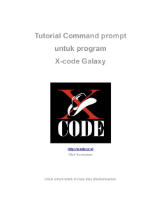 Tutorial Command prompt untuk program X
