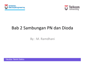 Bab 2 Sambungan PN dan Dioda