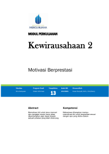 Modul Kewirausahaan II [TM13]