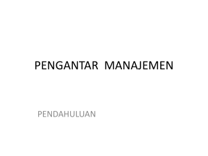 pengantar manajemen - UIGM | Login Student
