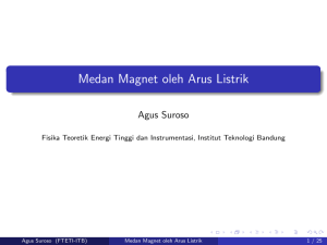 Medan Magnet oleh Arus Listrik - FMIPA Personal Blogs