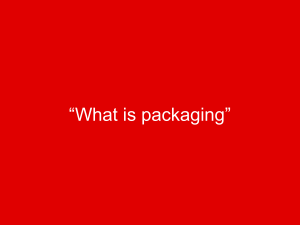 What is packaging - E