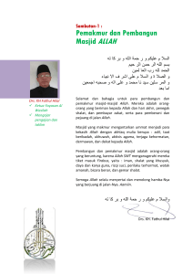 Drs. KH Fathul Hilal Ketua Yayasan Al Wasilah Mengajar pengajian