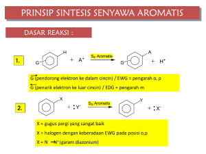Strategi Sintesis Senyawa Aromatis