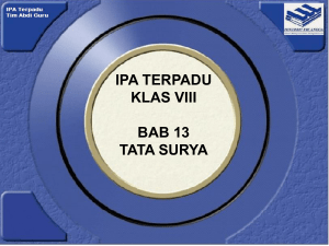 Bab 13 Tata Surya