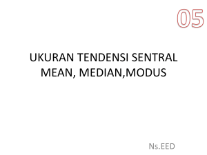 Materi- Ukuran Tendensi