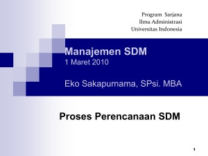 Proses Perencanaan SDM