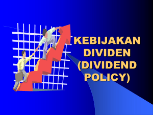 kebijakan dividen