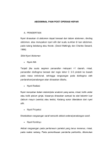 abdominal pain post operasi hepar