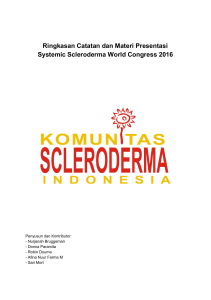 Ringkasan Catatan dan Materi Presentasi Systemic Scleroderma