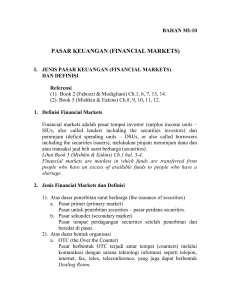 BAHAN MI-10-Financial Markets