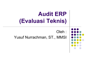 Audit ERP (Evaluasi Teknis)