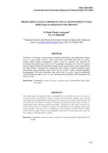 E-Jurnal Akuntansi Universitas Udayana.11.1 (2015).
