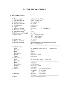 daftar riwayat hidup dan identitas dosen