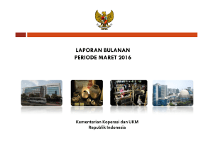 laporan bulanan periode maret 2016