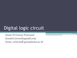 Digital logic circuit - Official Site of ARUM TRI ISWARI PURWANTI