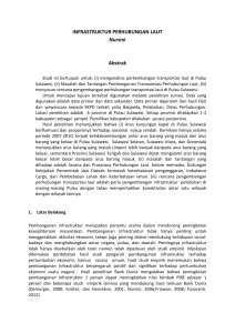 INFRASTRUKTUR PERHUBUNGAN LAUT Nursini Abstrak