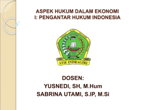 pengantar hukum indonesia - E