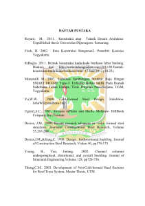 DAFTAR PUSTAKA Royani, M. 2011. Konstruksi atap. Teknik