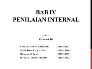 bab iv penilaian internal - E