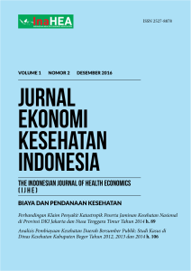 Unduh Jurnal Ekonomi Kesehatan Indonesia