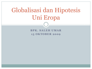Globalisasi dan Hipotesis Uni Eropa