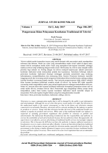 JURNAL STUDI KOMUNIKASI Volume 1 Ed 2, July 2017 Page 186