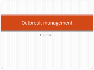 Outbreak management - Akademik Ciamik 2010
