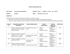 rencana pembelajaran kbk komunikasi dan konseling