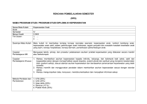 RENCANA PEMBELAJARAN SEMESTER (RPS) NAMA PROGRAM