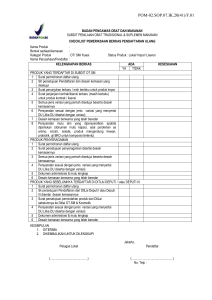 Checklist Pendaftaran Ulang - Badan Pengawas Obat dan Makanan