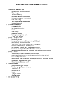 Kisi-Kisi Pendadaran - Ekonomi Pembangunan