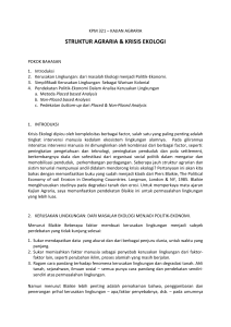 KPM 321-Struktur Agraria dan Krisis Ekologi 25.78KB