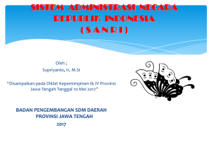 sistem administrasi negara republik indonesia ( sanri )