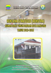 RENSTRA RSUD Kota Bandung Tahun 2013-2018 i